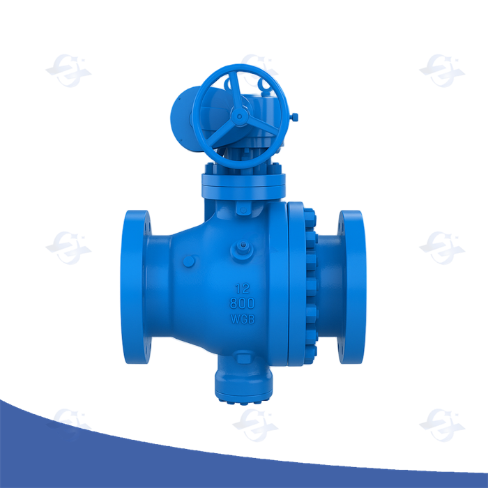 2PCS Cast Steel Trunnion Mounted Ball Valve 